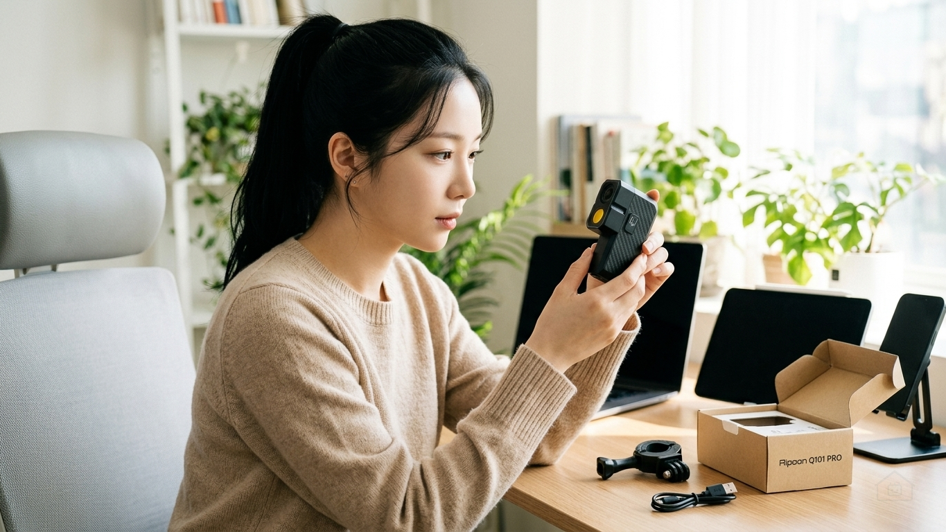 리푼 Q101 PRO 전방 자전거 블랙박스