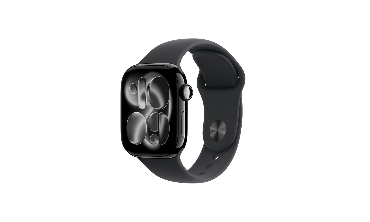 애플워치 11 셀룰러 제트 블랙 알루미늄, 42mm, 블랙 스포츠밴드 S/M