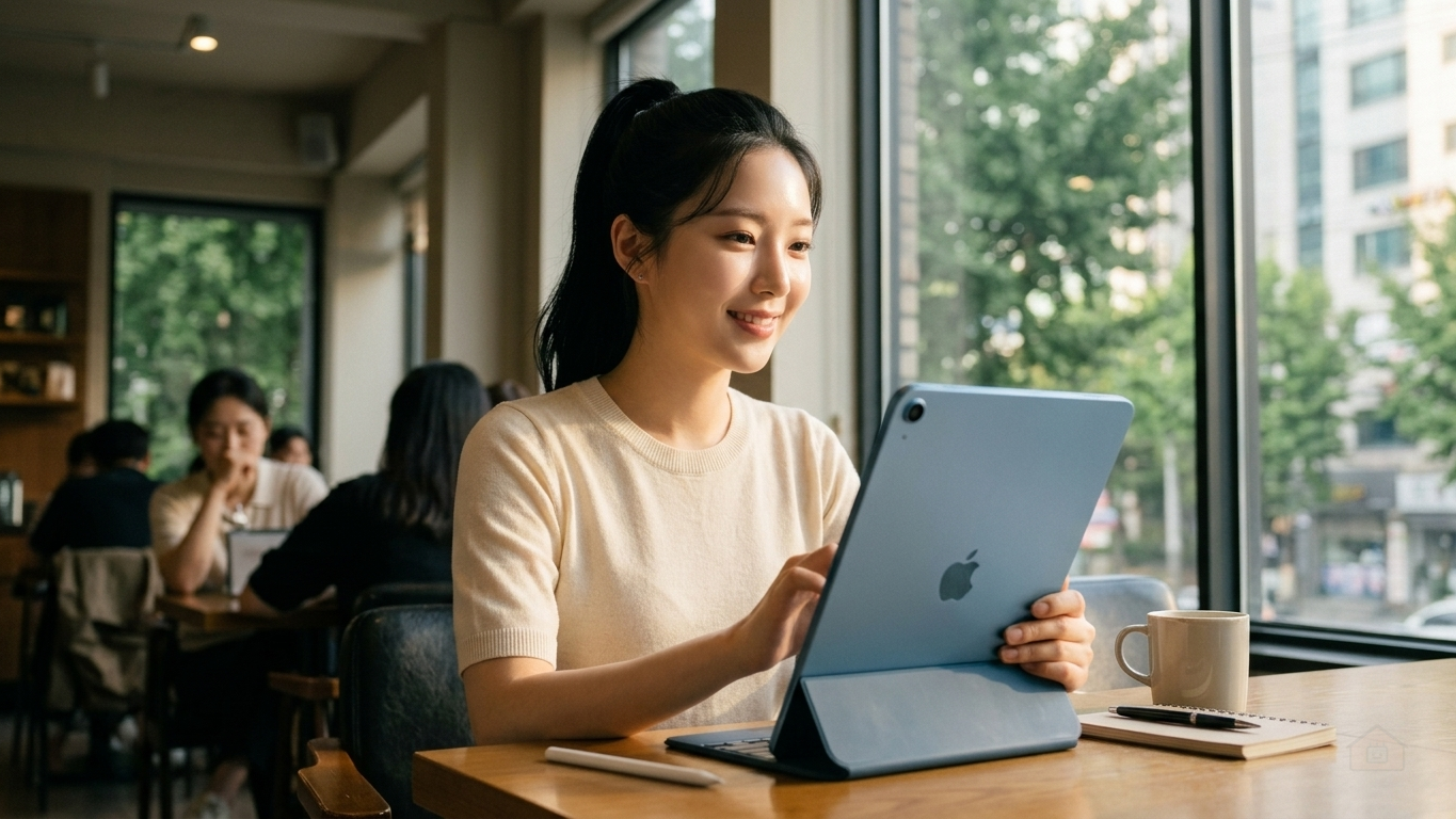 [카드할인] Apple 아이패드 에어 11 M3 WiFi 블루, 128GB, WiFi전용