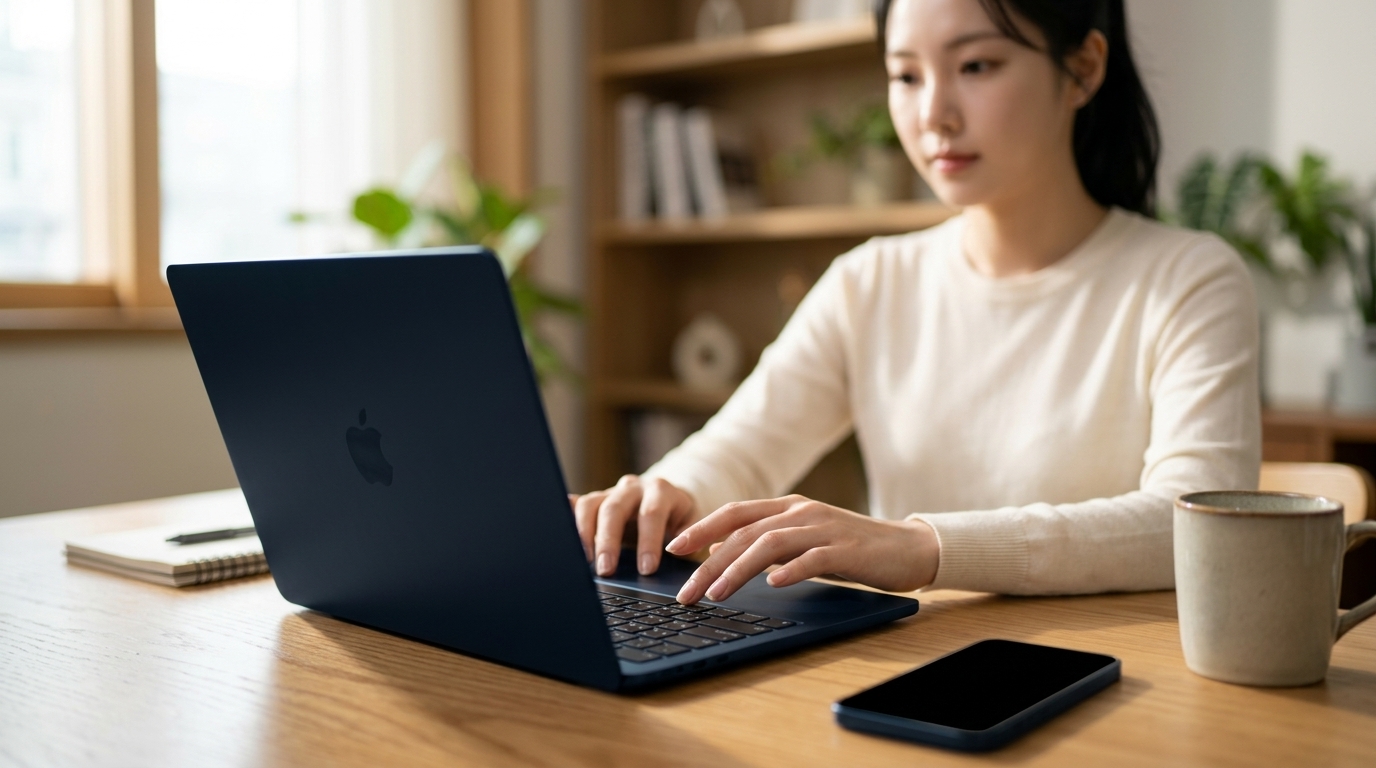 애플 맥북에어 13 M5 CPU 10코어 GPU 8코어 16GB, 512GB, 미드나이트
