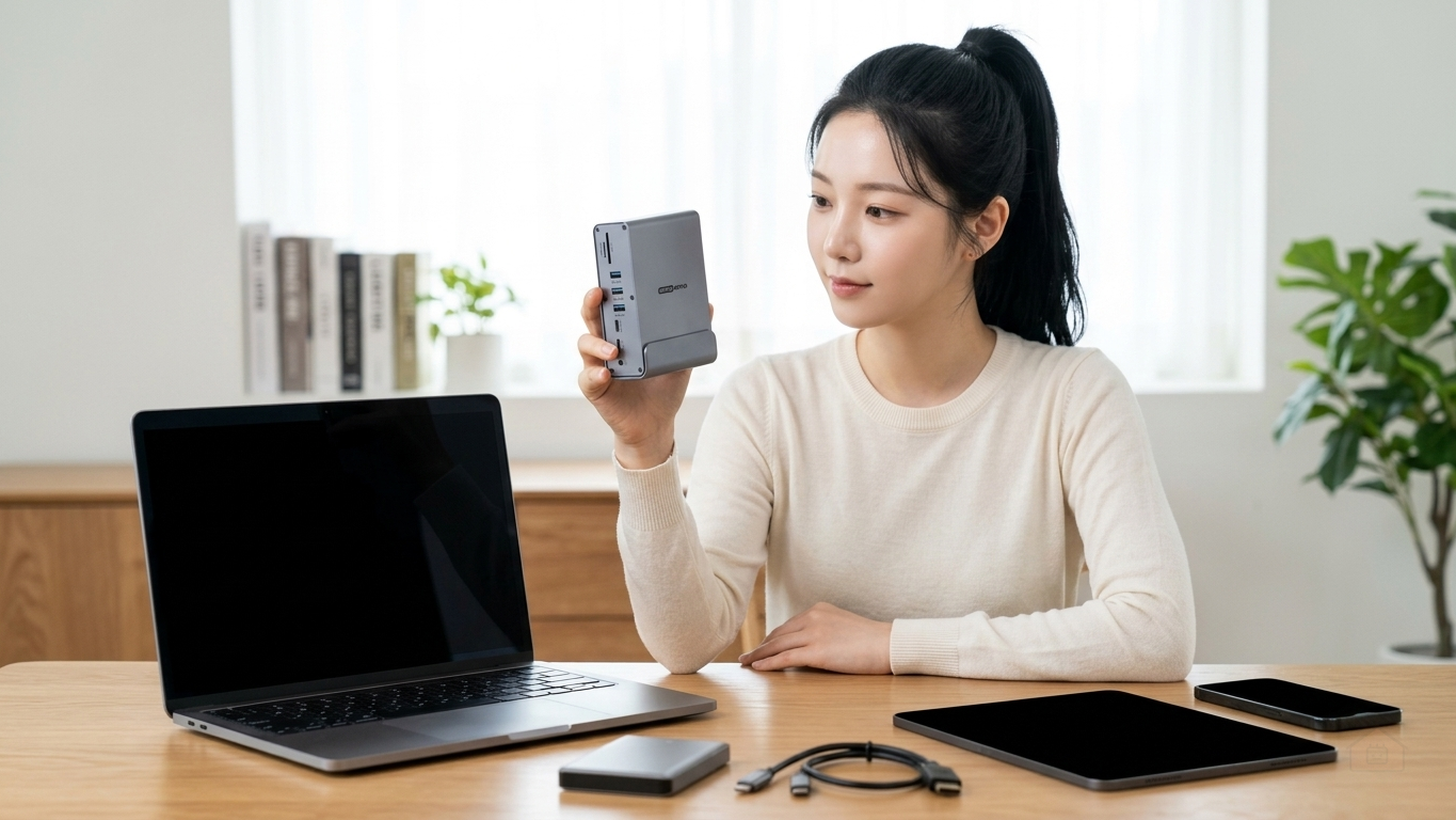 15in1 USB4 C타입 멀티 허브 독 노트북 도킹스테이션